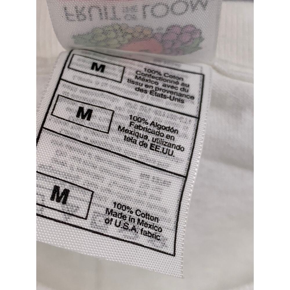 FRUIT OF THE LOOM Men's White New York Logo Crewneck Short Sleeve T-Shirt SZ M - Picture 8 of 10